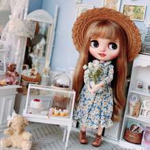 1pc Dollhouse Miniature Glass Vase For Flower Arrangement: 1/12 Miniature Decorative Model With Artificial Plants And Flowers