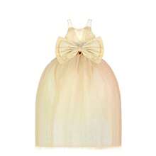 Vestido de Niña Modelo Andrea - Maylin - Largo- Fiesta - Dorado - Ver 4