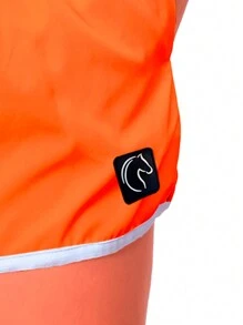 DABLIU DOIS KIT 2 Women's Shorts Black And Colors Loose And Comfortable Fit With Elastic Waistband Adjustable Drawstring And Side Pockets Casual Use Beach Or Workout Gym - 橘色 - 查看 7