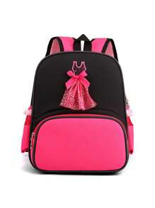 Personalized Ballet Bag Dance Bag Latin Dance Bag Pink Dance Backpack Lace Lace Backpack - Black - View 4