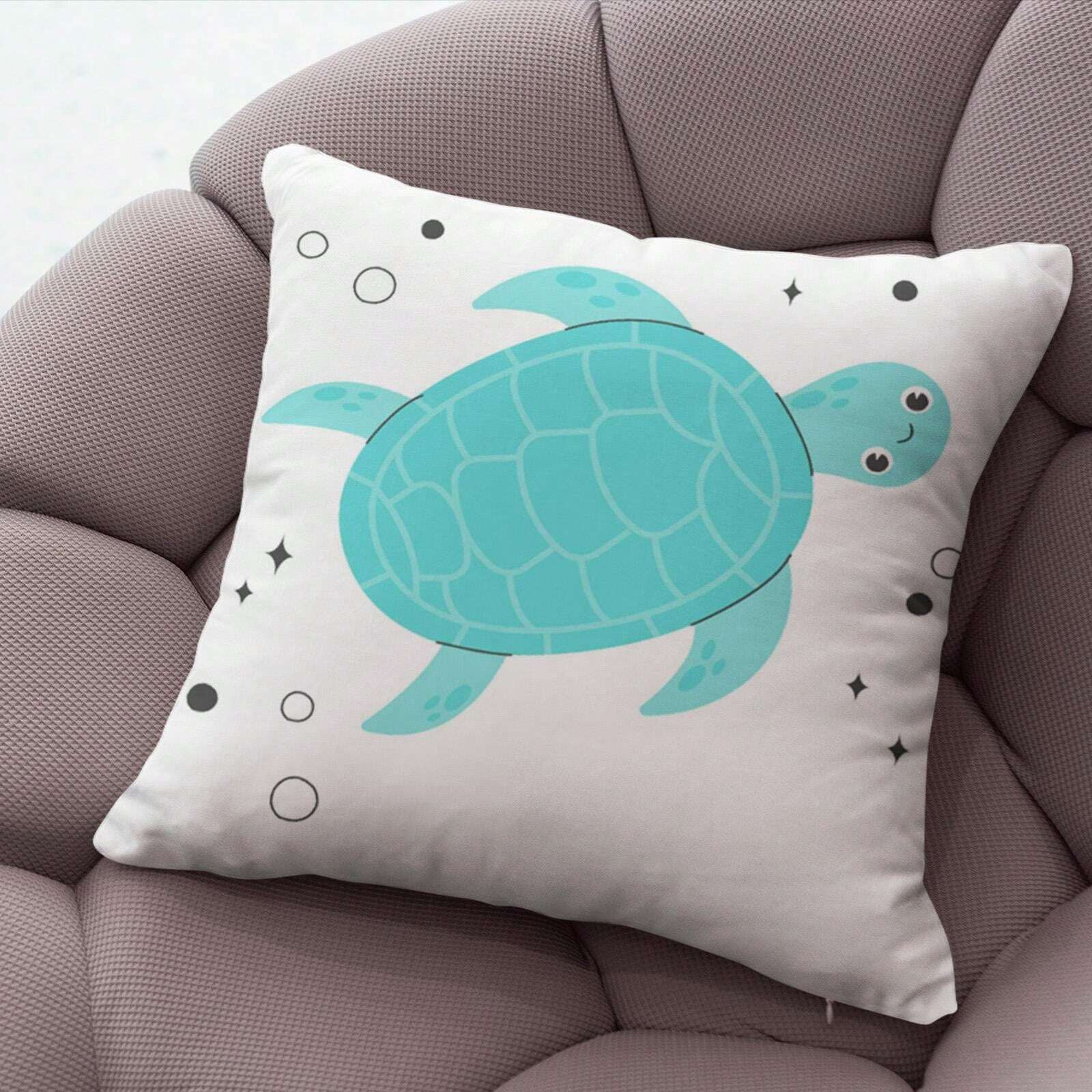 4pcs Starfish & Seahorse Design Pillow Covers, Modern Minimalist Luxury