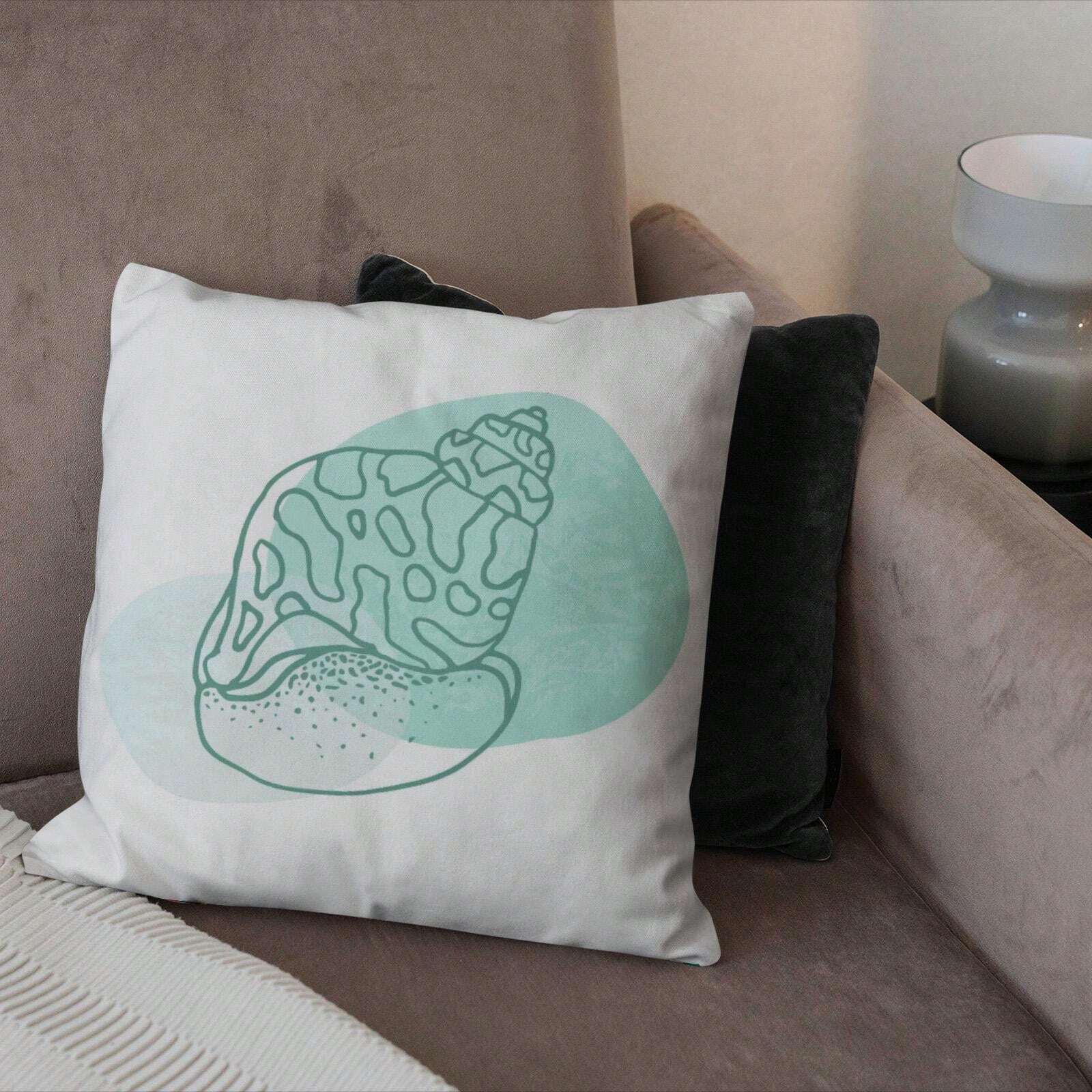 4pcs Starfish & Seahorse Design Pillow Covers, Modern Minimalist Luxury