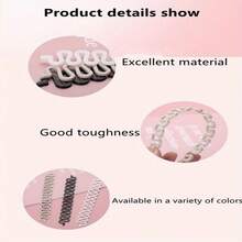 1 件装鱼骨编织发型工具，法式编织器，头饰日常使用发饰，适合初学者/女孩/女士的发辫编织工具 - 黑色 - 查看 8