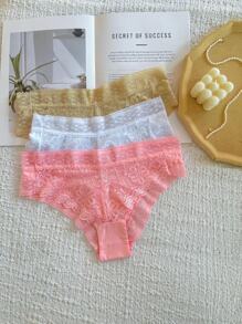 FANNY LOVE Panties With Lace Embroidery