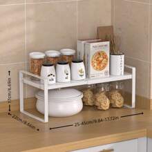 1 szt. wysuwane półki kuchenne, półki do przechowywania warstwowego w szafkach, półki do przechowywania butelek z przyprawami na blacie kuchennym, przechowywanie w kuchni, organizer kuchenny, organizer kuchenny, artykuły do przechowywania, kuchnia, przechowywanie, organizer, organizer, organizacja, organizery, organizer do szuflad, podróż, artykuły kuchenne, przybory kuchenne, narzędzia kuchenne, rzeczy kuchenne.