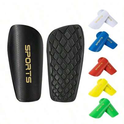 1 Pair Of Football Leg Guards, With Thickened And Hardened Board Design, Including Football Leg Guards And Calf Leg Guards