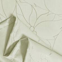 提花豪华窗户 1/2 片窗帘套装，带附加帷幔和背衬，适用于卧室客厅餐厅，2 片窗帘，每片 52x107 英寸 Jana，同款枕套， - 彩色 - 查看 9