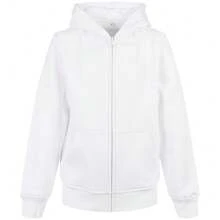 Build Your Brand Childrens/Kids Basic Organic Full Zip Hoodie - 100% Organic Cotton - 300gsm - (RW8949) - trắng - Xem 1
