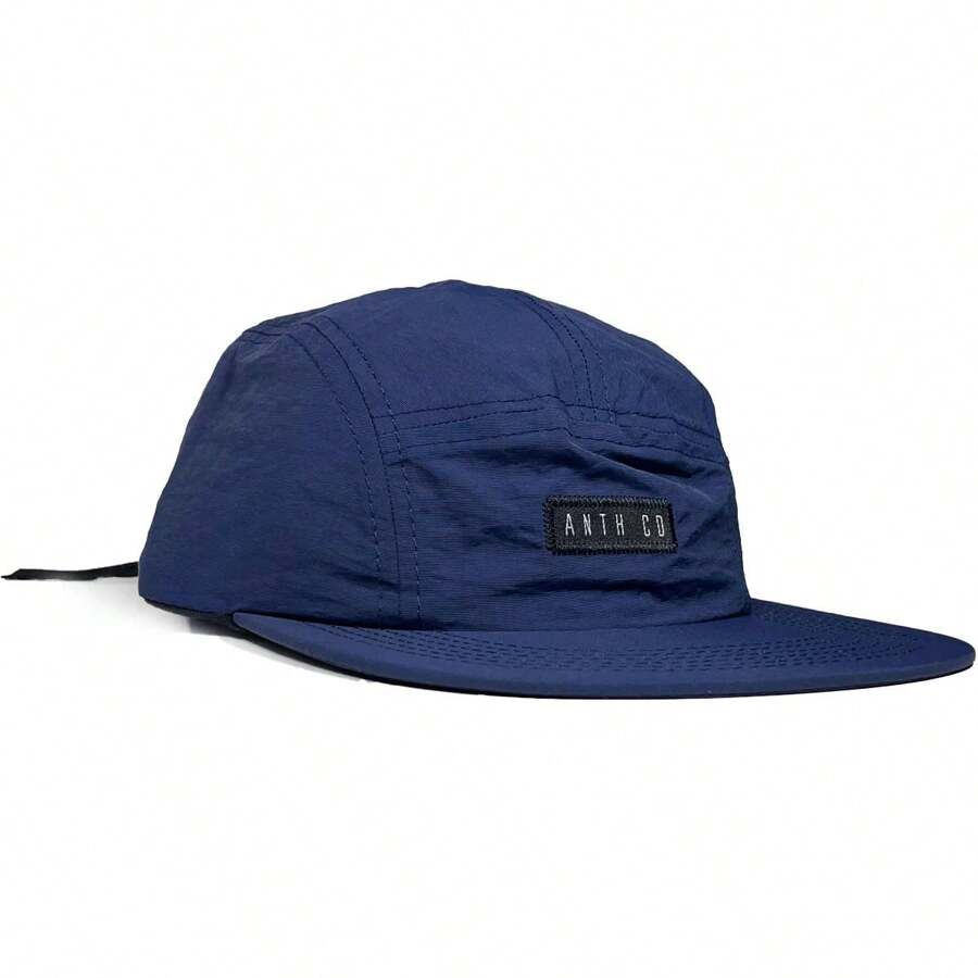 Anth Co Strapback Original New 5 Panel Waterproof Straight Brim Cap - 藍色 - 查看 1