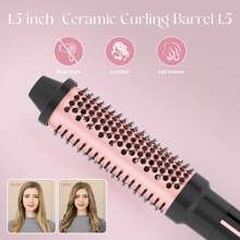 Heikki Vision Curling Iron Instant Heating Curling Wand Set With Curling Brush And 4 Interchangeable Ceramic Curling Wands, Dual Voltage Curling Iron With Glove And 2 Clips Ideal Gift For Yourself Or Your Family And Friends - 查看 7