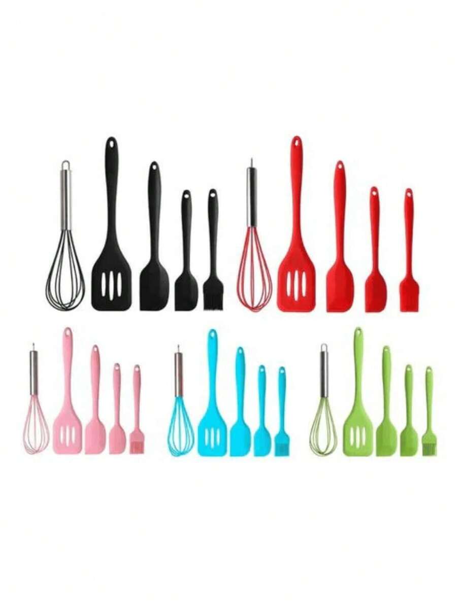Kitchen Set Kit With 5 Silicone Pieces - 彩色 - 查看 1