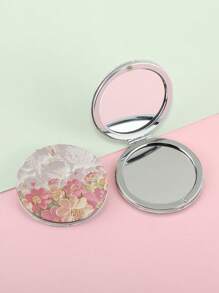 1 Piece Double Sided Makeup Mirror High Heels Girls Pretty Floral Round Square Gift For Best Mum Girlfriends Sisters Friends Teachers, Makeup, Cheap, Room Decor, Vanity, Travel, Bedroom, Makeup Accessories, Mirror, Vanity Mirror, Mini Mirror, Compact Mirror, Mirror Small, Hand Mirror,Cheap,Stocking Stuffers,Makeup,Makeup Tools,Cheap Stuff,Gifts,Gifts For Women,Christmas Gifts - Multicolor - View 1