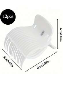 7/12pcs,Professional Hair Roller Clamps - Hair Rollers For Salon Use With Plastic And Easy-To-Use Design For Styling And Curling - Perfect For Barber And Hairdresser ,Hair Styling Kit Hair Accessories