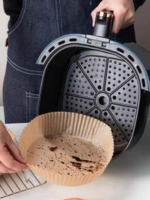 10/50/100 tờ giấy lót nồi chiên không dầu, giấy dầu nướng tròn và vuông, chống dính cho nồi chiên không dầu, thực phẩm chiên, thích hợp cho các buổi họp mặt gia đình, tiệc mừng, nhà bếp và tiệm bánh - Nhiều màu - Xem 6