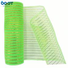Decor Mesh Wreath Supplies Mesh For Wreath Poly Mesh Ribbon Metallic Border Stripe Emerald Swags Bows Wrapping 10 Inch X 30 Feet - Multicolor - View 21
