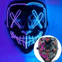 Máscara con luz LED La Purga, con colores de La Purga, de calidad - Amarillo - Ver 2