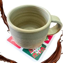 Polypropylene Placemat With 6 Places Christmas Print Santa Claus Tree Sousplat With Coasters - 綠色 - 查看 6