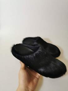 New Fluffy Slip-On Slippers, Autumn Winter Thick Bottom Casual Indoor&Outdoor Home Wear