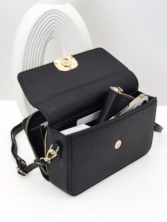 Mini axelremsplånbok för telefon, högkvalitativ mjuk PU-plånbok i moderiktig vikbar design, multifunktionell telefonplånbok med stor kapacitet och dragkedja, 2-i-1-telefonplånbok med stor kapacitet och korthållare