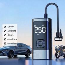 <Updated Model>Car Tire Inflator Electric Air Pump Mini Portable Cordless Compressor For Motorcycle Bicycle -Czx-11 - Black - View 2