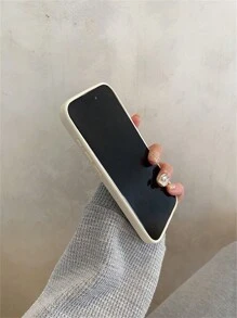 Funda de teléfono con lazo bonito, efecto de grano de lichis de cereza, compatible con iPhone 14 Pro Max/14 Pro/14, de estilo Ins, compatible con iPhone 15 Pro Max/15 Pro/15/16 Pro Max/16 Pro/16, simple y anti-caídas, compatible con iPhone 13 Pro Max/13 Pro, para mujeres, compatible con iPhone 11/12