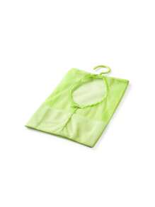 1 pièce/set Organisateur suspendu en maille pour salle de bain, sac en maille monté au mur en plastique, sac de rangement pour salle de bain
