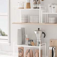 1 szt. wysuwane półki kuchenne, półki do przechowywania warstwowego w szafkach, półki do przechowywania butelek z przyprawami na blacie kuchennym, przechowywanie w kuchni, organizer kuchenny, organizer kuchenny, artykuły do przechowywania, kuchnia, przechowywanie, organizer, organizer, organizacja, organizery, organizer do szuflad, podróż, artykuły kuchenne, przybory kuchenne, narzędzia kuchenne, rzeczy kuchenne.