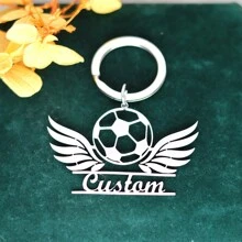 1 件定制不锈钢名字钥匙扣个性化动物熊猫吊坠钥匙扣男女铭牌钥匙圈珠宝礼物