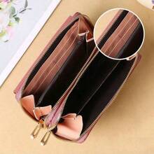 Double Zipper Large Capacity Long Wallet Diagonal Mobile Phone Bag Side Bag For Phone Portable Hand Bag Crossbody Bag Clutch Cellphone Case Pouch Lightweight Modern Business Credit Card ID Card Cash Phone Wallet Business Casual Teacher's Day Teacher Gifts Work Business Commute Travel Holiday Office Vacation For Anniversary For For Birthday Gift On Valentine Day For Gift For Lady For Female White-Collar Workers Gift Wallet Pouch Phone Bag For Women Wallet Purse Wallet