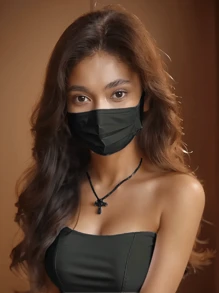 10 件装成人日常一次性非医用口罩 - 藕粉色 - 查看 3