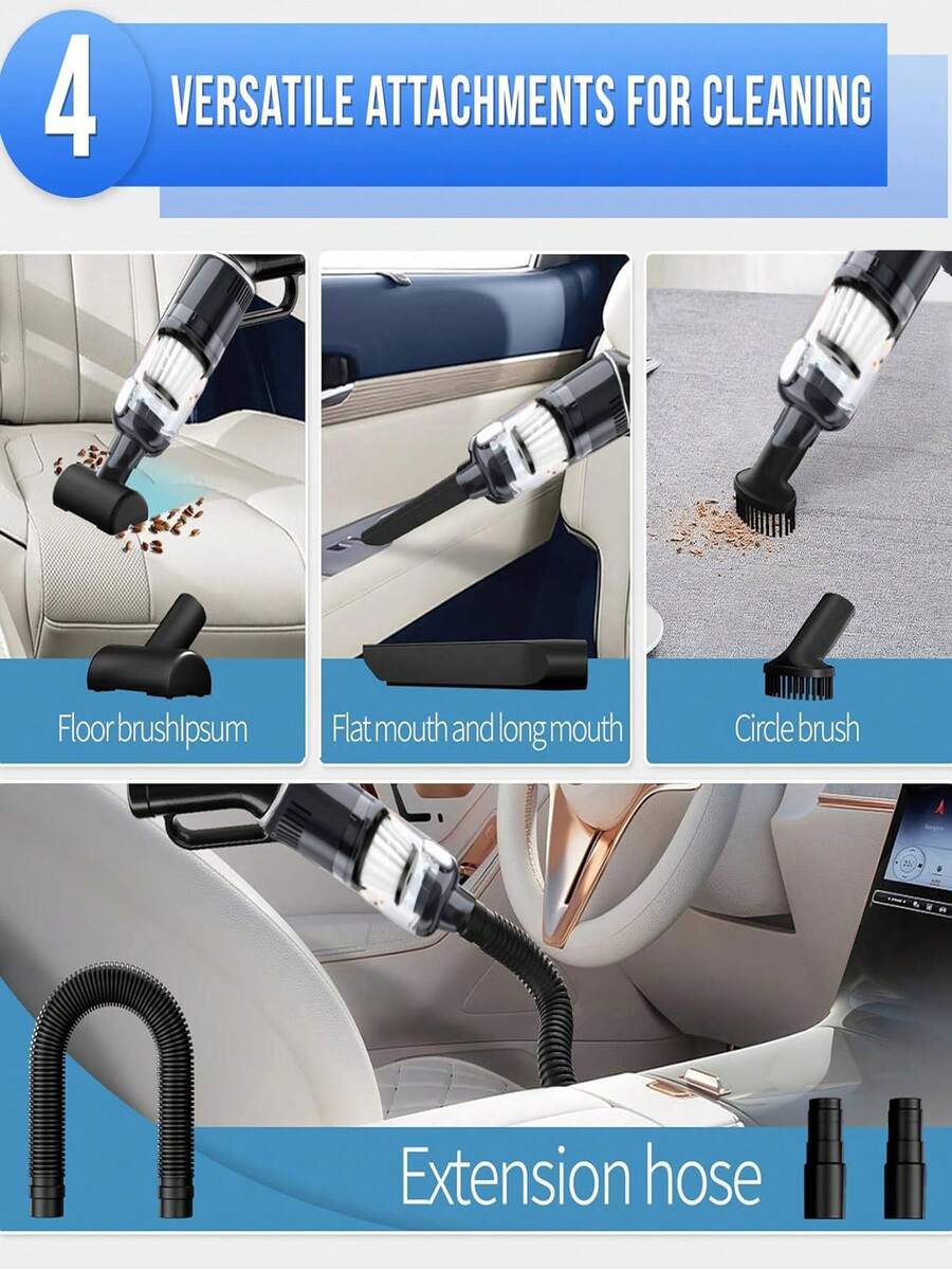 Handheld Vacuum Cleaner Cordless Power Suction Portable Vacuum Cleaner