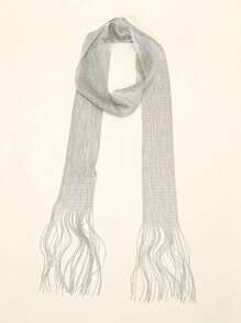 1pc Women Fashionable All-Match Breathable Scarf For Commute, Lightweight Solid Color Chiffon Scarf Winter Fall - Multicolor - View 10