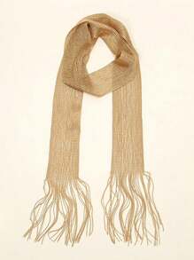 1pc Women Fashionable All-Match Breathable Scarf For Commute, Lightweight Solid Color Chiffon Scarf Winter Fall - Multicolor - View 9