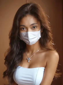 10 件装成人日常一次性非医用口罩 - 藕粉色 - 查看 2