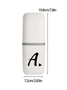 1 hộp đựng bàn chải đánh răng di động hình trái tim màu đen có chữ cái A-Z, giữ cho bàn chải đánh răng của bạn sạch sẽ và tiện lợi khi di chuyển! Hộp đựng bàn chải đánh răng du lịch, hộp đựng cốc đựng bàn chải đánh răng di động, thích hợp cho du lịch, cắm trại, công tác và trường học, cốc đựng bàn chải đánh răng đa năng, cốc rửa mặt du lịch, bộ đựng bàn chải đánh răng và đồ dùng vệ sinh cá nhân, hộp đựng đồ dùng vệ sinh cá nhân tối giản, đồ dùng thiết yếu khi đi du lịch, phụ kiện phòng tắm, đồ gia dụng và đồ dùng lưu trữ - trắng - Xem 9