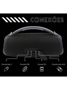 Caixa De Som Bluetooth Portáti Grave Potente Ipx6 Bass Boost