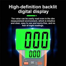 1pc Automatic Professional Digital Multimeter, Manual Range , Voltage Tester Ammeter Voltmeter , Measures Voltage, Current, Resistance, Tests HFE, Continuity