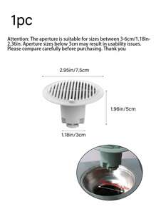1 cái Tự đóng, Khử mùi, Chống côn trùng, Lọc tóc, Lõi thoát nước chống nước ngược có nắp đậy cho cống thoát nước sàn nhà tắm/nhà bếp/nhà vệ sinh Thiết bị chống mùi Trang trí phòng tắm tại nhà Trang trí mùa thu Trở lại trường - trắng - Xem 3