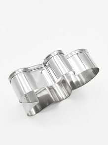 Set de 5 moldes para galletas de Navidad en forma de muñeco de jengibre de acero inoxidable, decoraciones navideñas, recuerdos para fiestas de Navidad, suministros para fiestas de Navidad, feliz Navidad, Nochebuena