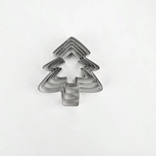 Set de 5 moldes para galletas de Navidad en forma de muñeco de jengibre de acero inoxidable, decoraciones navideñas, recuerdos para fiestas de Navidad, suministros para fiestas de Navidad, feliz Navidad, Nochebuena