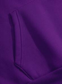 Customized Printed Drawstring Hooded Fleece Sweatshirt, Autumn/Winter