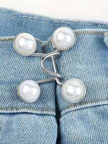 Women's Waist Tightener Buckle Flower Shaped Brooch Waist Adjuster For Jeans Skirts No Sew And No Tools Instant Pants Adjustable Button Pins Metal Anti-Walking Light Brooch Sweater Shawl Clip Waist Pin Clothes Accessories Skirt Waist Pin For Jeans Skirts Pants Waist Tightener Bag Charm Accessories Travel Essential For Office Outdoor Back To School Gift For Women And Girls