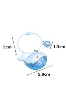 1 szt. Wielokolorowy brelok w kształcie wieloryba, para, brelok, prezent na Halloween, pamiątka, akcesoria do samochodu szkolnego, urocze gotyckie Y2k, Boże Narodzenie