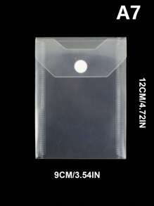 5 piezas de bolsas transparentes de plástico de tamaño A4 para almacenamiento de troqueles y sellos, sobres de plástico transparente A4, bolsas de documentos transparentes A4, bolsas de almacenamiento de documentos con botones a presión, para organizador de manualidades, scrapbooking, papel y tarjetas, almacenamiento de oficina, clasificación de documentos y útiles escolares, vuelta al cole - transparente - Ver 5