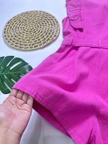 WOMEN'S JEANS OVERALLS FASHION YZX017 - 粉色 - 查看 8