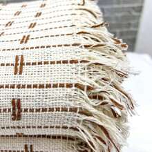 Blocks Sofa Blanket 180cm X 240cm Raw/Caramel - Multicolor - View 2