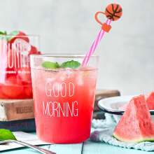 4 件套，吸管头套，可重复使用吸管盖，卡通硅胶吸管套，装饰性吸管帽，适用于派对礼品袋，朋友聚会，防尘吸管杯套，派对用品，杯子装饰配件 - 彩色 - 查看 6