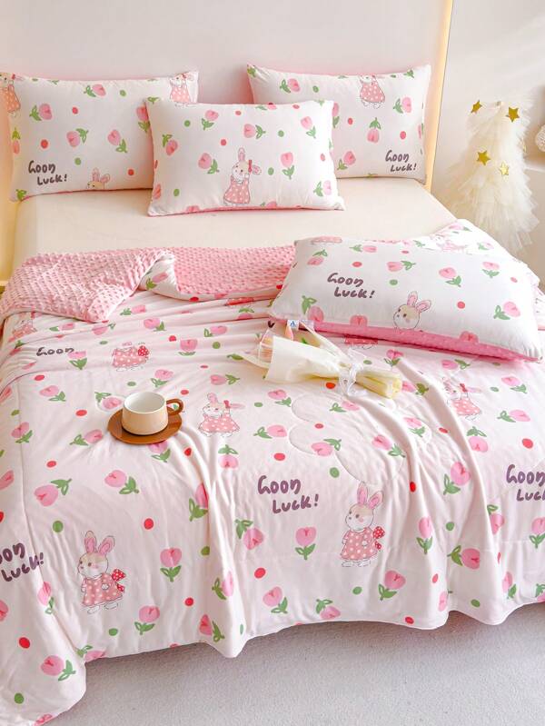 1 Stück beidseitig verstärkte Bohnenfleece Kinder Decke, super weich, hautfreundlich und bequem, Kinder Quilt, geeignet für Bettwäsche von Jungs und Mädchen, maschinenwaschbar