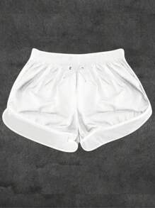 Tectel Women's Shorts For Training Walking, Light, Comfortable, Soft - 白色 - 查看 1