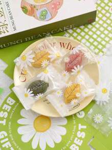 100 件/花卉纸吸管横幅礼品袋雏菊花吸管雏菊横幅雏菊礼品袋雏菊生日派对装饰雏菊礼品派对礼品装饰婚礼派对用品 - 無色 - 查看 5